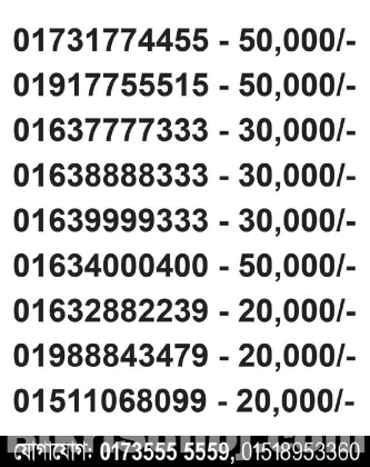 Vip sim number price in dhaka bd gp, airtel, banglalink